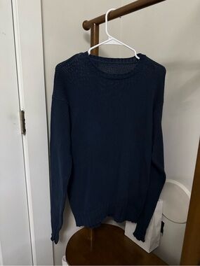 Brandy Melville Navy Blue Crewneck Sweater